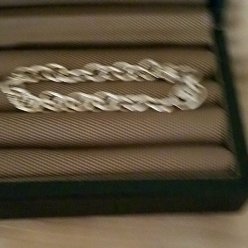 Judith Ripka sterling link bracelet